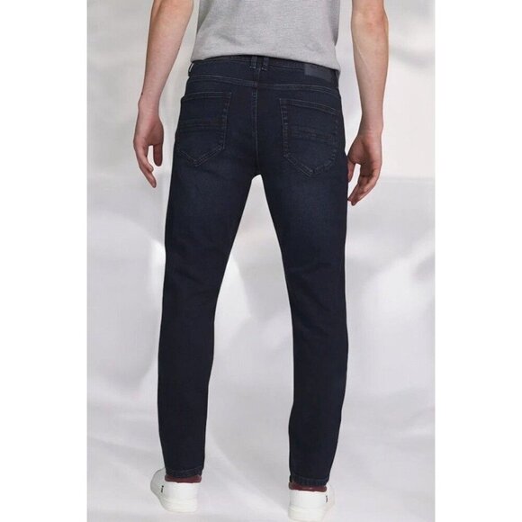 Ben Sherman Mens Skinny Fit Dark Blue Fulham Wash 5 pocket Denim Jeans NEW 40X32 - Picture 2 of 6